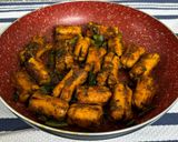 A picture of step 8 of Chicken Spicy Sausage Masala Fry.
