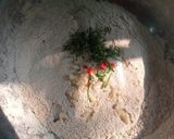 A picture of step 1 of Garlic wheat flour chapati.