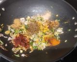 A picture of step 3 of Aloo matar Shingara.