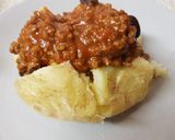 A picture of step 4 of My Chilli Beef in a jacket potatoes.