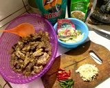 Foto langkah ke 2 dari resep Daging saus Teriyaki.