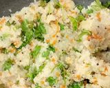 A picture of step 4 of Barnyard Millets Vegetables Upma.