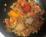 A picture of step 5 of Prawn Baingan Bharta (Mashed Eggplant cooked with Prawns).