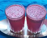 A picture of step 2 of Sabja rose milkshake.