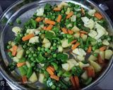 A picture of step 3 of Maharashtrian Veg Kolhapuri (Mix Vegetable Curry).