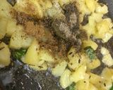 A picture of step 3 of Farali jeera aloo.