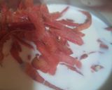 A picture of step 3 of Gajar ka halwa with peels.