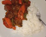 A picture of step 8 of Vegetarian Seitan Stew.