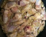 A picture of step 3 of Chicken Arroz Caldo.