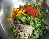 A picture of step 1 of Multigrain Spinach Paratha.