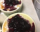 A picture of step 12 of Baked lemon pudding with B.C. blueberry compote.