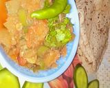 A picture of step 3 of Pumpkin sabzi😋.