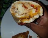A picture of step 1 of Mini shawarma's.
