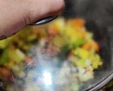 A picture of step 3 of Mixed vegetables with puffed rice.