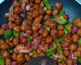 A picture of step 7 of Soya chunks munchurian.