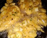 A picture of step 3 of Double fried Pakoray.