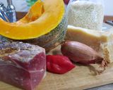 Foto del passaggio 1 della ricetta Risotto zucca mantovana, speck e habanero