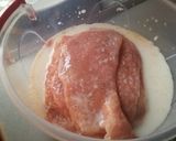 Sajttal és sonkával töltött karaj recept fázis 1 fotója