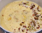 A picture of step 2 of Shahi Rice kheer with Saffron.
