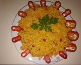 صورة لخطوة 8 من وصفة رز احمر بالخضار مدخن 😍😍😍