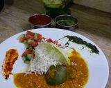 A picture of step 1 of Daal chawel.