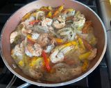 A picture of step 3 of Garlic Shrimp Stir-Fry with Peppers & Onions.