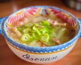 Hình bước làm 3 của món Canh Bầu Nấu Thịt Lợn Muối