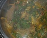 A picture of step 12 of Oha soup.