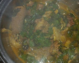 A picture of step 12 of Oha soup.