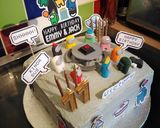 A picture of step 12 of Vickys 'Among Us' Cake Decoration Idea.