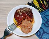 Hình bước làm 4 của món Hambagu - Thịt viên kiểu Nhật