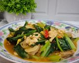 Foto langkah ke 6 dari resep Tumis Sawi Hijau Telur.