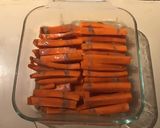 A picture of step 2 of California Farm Honey Roasted Carrot Sticks.