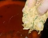 A picture of step 2 of Aloo Palak Ke traditional pakoray.