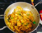 A picture of step 4 of LEFTOVER TADKA ROTI (Sindhi style leftover Rotis Tadka).