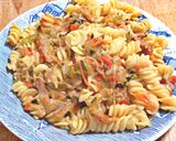 Sült császárszalonnás zöldséges ragus tészta 🥓🧀🥒 recept fázis 4 fotója