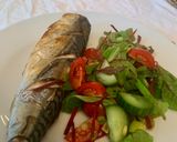 A picture of step 4 of Grilled Mackerel + Salad.