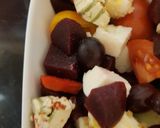 A picture of step 4 of My Beetroot & Cheeses Salad. 😀.