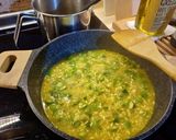 A picture of step 3 of Risotto with Asparagus and Saffron Threads.