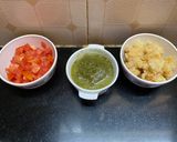 A picture of step 3 of Papdi Chaat.