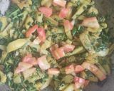 A picture of step 3 of Methi aloo bhaji.
