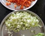 A picture of step 1 of Tri colour kosambari.