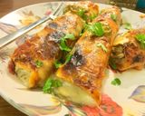 A picture of step 4 of Chicken Enchiladas In my Style💕💕💕.