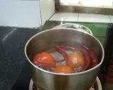 A picture of step 1 of Momos Chutney.