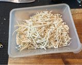 A picture of step 3 of Perfect Horseradish Sauce -if you spend all that money on steak and smoked salmon why Store bought ?.