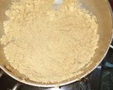 A picture of step 3 of Rava sooji Ladoos.
