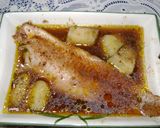 Foto del paso 8 de la receta: Merluza en salsa de cola y cubos de papa al jenjibre