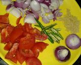A picture of step 3 of Soya chaap.