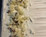Foto del passaggio 4 della ricetta Ghirlanda di pasta sfoglia vegetariana