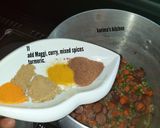 A picture of step 5 of Sausage fried rice.